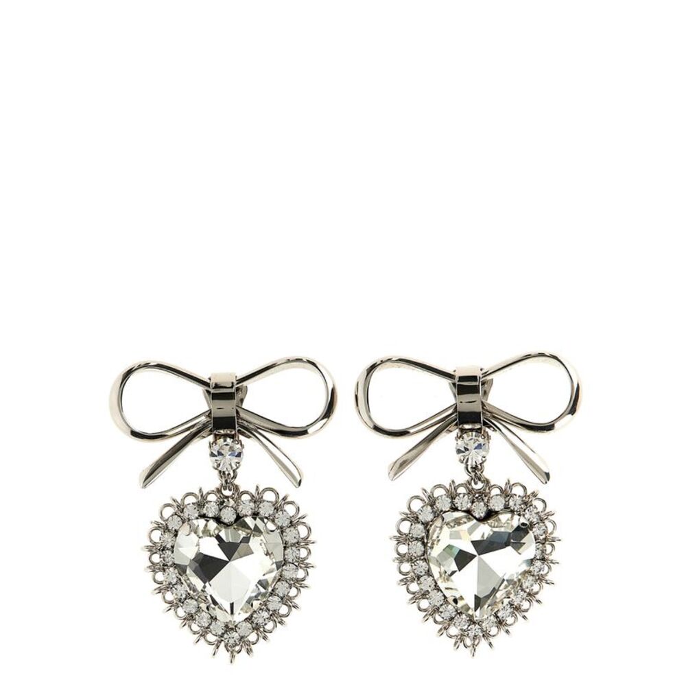 Alessandra Rich Silver Glass Women's Earrings